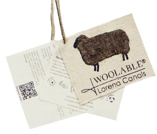 Lorena Canals , Vlnený koberec Steppe - Sheep Brown, 120x170, hnedá, chodba / predsieň