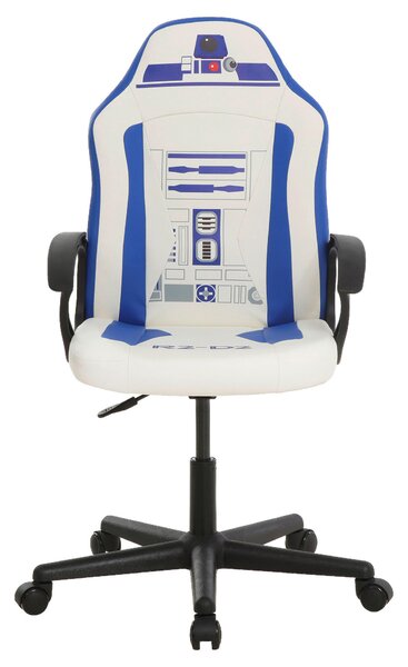 HERNÁ STOLIČKA, vzhľad kože, modrá, biela Star Wars - Online Only kancelárie, Online Only
