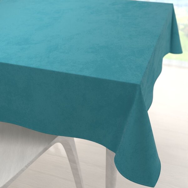 Biante Zamatový štvorcový obrus Velvet Prémium SVP-035 Tyrkysovo modrý 120x120 cm