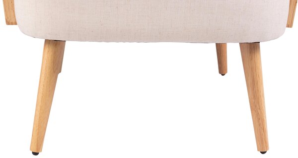 KRESLO, textil, krémová MID.YOU - Online Only obývacie izby, Online Only