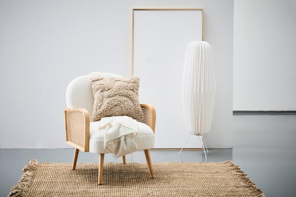 KRESLO, textil, krémová MID.YOU - Online Only obývacie izby, Online Only