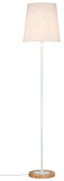 Paulmann - Stellan Stojaca Lampa Biela/Drevo