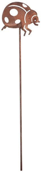 Zapichovacia záhradná dekorácia Bugs, sada 4ks, 38 cm, kov, hnedá