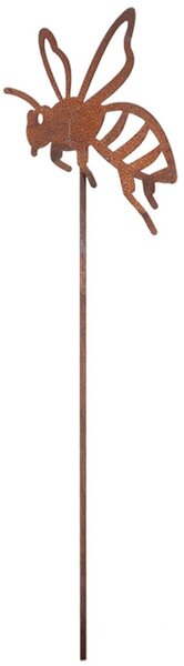 Zapichovacia záhradná dekorácia Bugs, sada 4ks, 38 cm, kov, hnedá