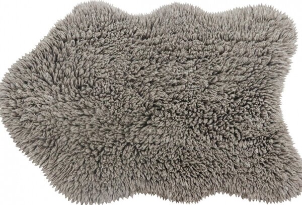 Lorena Canals koberce Vlnený koberec Woolly - Sheep Grey - 75x110 tvar kožušiny cm