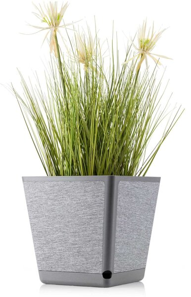 PLASTOVÝ KVETINÁČ PILEA TX 24X24 CM SIVÁ