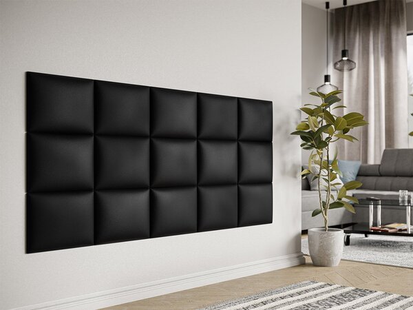 Mirjan24 Čalúnený nástenný panel Pag 40x30 cm, Farba čalúnenia:: ekokoža Soft 011 (čierna) 5903211019708