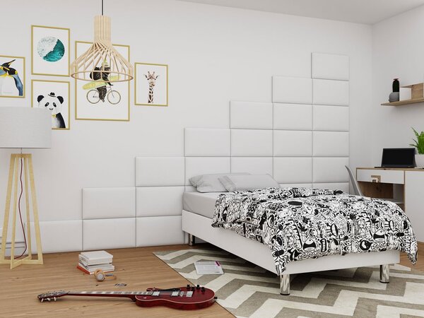 Mirjan24 Čalúnený nástenný panel Pag 50x30, Farba čalúnenia:: ekokoža Soft 017 (biela) 5903211032226