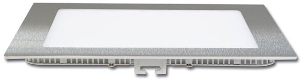 Zapustený štvorcový LED panel 17x17cm,12W,4100K,IP20, chróm (LED-WSQ-12W/41/CHR)