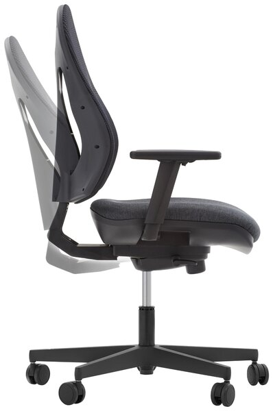 OTOČNÁ STOLIČKA, sieťovina, antracitová, čierna Dieter Knoll - Online Only kancelárie, Online Only