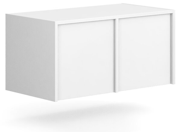 Nadstavba pre skrine FRAME, 2x dvere, 872 x 450 x 427 mm, PUSH-lock, biela