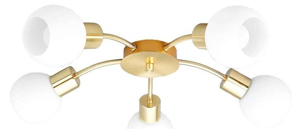 Lindby - Elaina 5 Stropné Lampa Brass - Lampemesteren