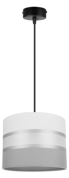 Závesné svietidlo Elegance, 1x textilné tienidlo (výber z 5 farieb - kombinácia 2 farieb), (výber z 3 farieb konštrukcie)