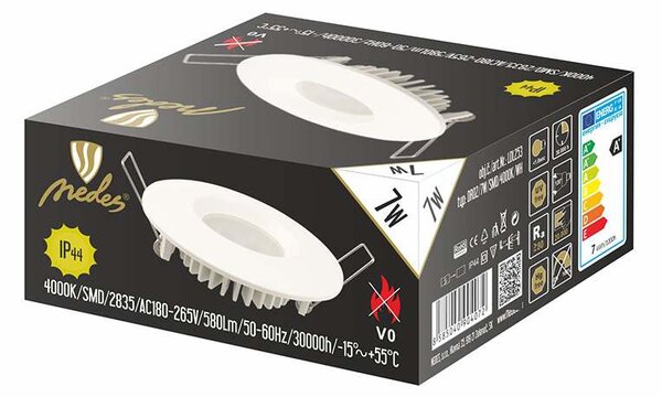 LED svietidlo biele 7W/IP44/4000K (LDL253)