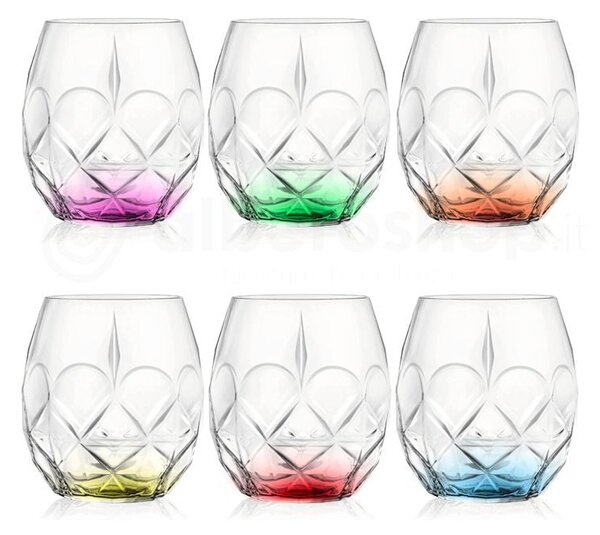 RCR ALKEMIST COLOR POHÁR 380ML SADA 6 KS
