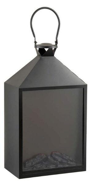 LED dekorácia lucerna COZY WARM 55x30 cm, čierna