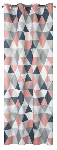 ZÁVES NA KRÚŽKOCH ADINA 140X250 CM VZOROVANÁ