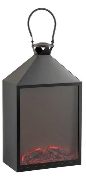 LED dekorácia lucerna COZY WARM 55x30 cm, čierna