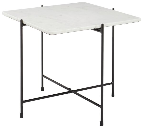 KONFERENČNÝ STOLÍK, čierna, biela, kov, kameň, 50/50/45 cm Livetastic - Stolíky do obývačky, Online Only