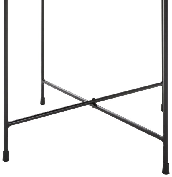 KONFERENČNÝ STOLÍK, čierna, kov, kameň, 50/50/45 cm Livetastic - Stolíky do obývačky, Online Only