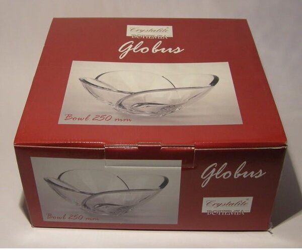KRIŠTÁĽOVÁ MISKA BOHEMIA GLOBUS 250 MM