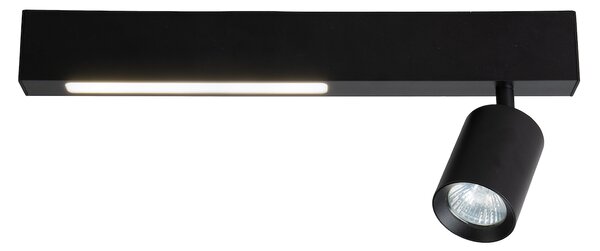 Stropné svietidlo Magnet, 1x čierne kovové tienidlo + 1x LED 5W, b