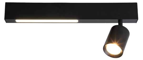 Stropné svietidlo Magnet, 1x čierne kovové tienidlo + 1x LED 5W, b