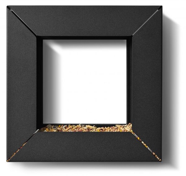 Nerezové krmítko pre vtáky Frame Black