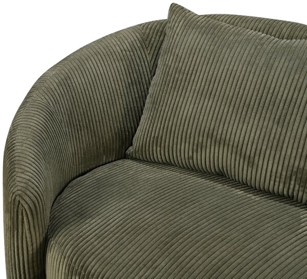 TROJMIESTNA POHOVKA, plast, textil, olivovozelená Carryhome - Sedačky, Online Only