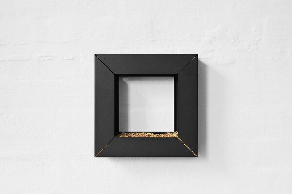 Nerezové krmítko pre vtáky Frame Black