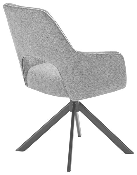 STOLIČKA S PODRÚČKAMI, železo, sivá, čierna SetOne by Musterring - Stoličky, Online Only