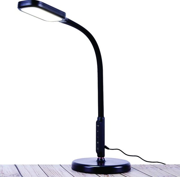 LED lampička XENIA 12W stmievateľná s časovačom(stôl/zem/clip) (DL4306/B)