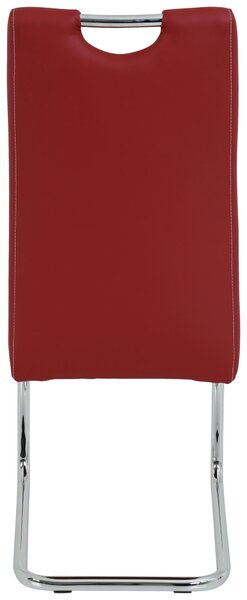 STOLIČKA S PRUŽNÝM PODNOŽÍM, vzhľad kože, bordová Carryhome - Stoličky, Online Only