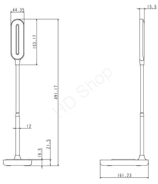 LED lampička OCTAVIA biela 7W stmievateľná s bezdrôtovým nabíjaním (DL4301/W)