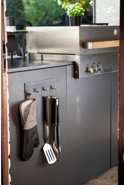 Súprava 2 kuchynských chňapiek Wenko Black Outdoor Kitchen Ada
