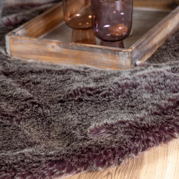 Obsession , Kusový koberec Samba 495 Mauve kruh, 80x80 (priemer) kruh, fialová, obývacia izba