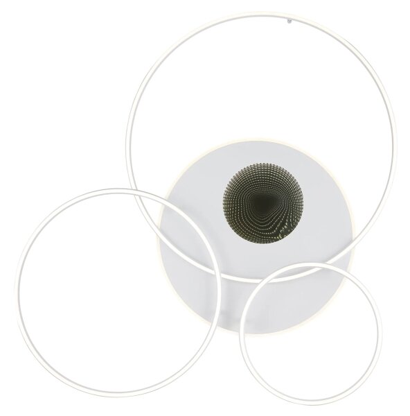 Globo 48466-70W-LED Stmievateľné stropné svietidlo INVERTINA 70W/230V 105x26,5 cm biela+DO
