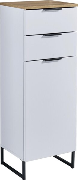 STREDNE VYSOKÁ SKRINKA, biela, farba duba, 38/106/32 cm home24 - Kúpeľňové skrinky, Online Only