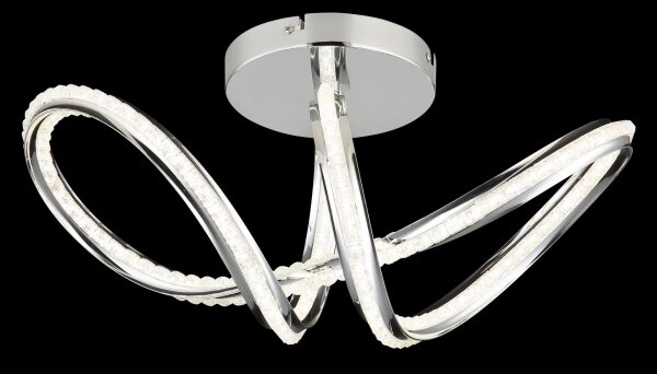 Globo 67440D - LED stmievateľné stropné svietidlo EVANGELINE LED/40W/230V lesklý chróm+DO