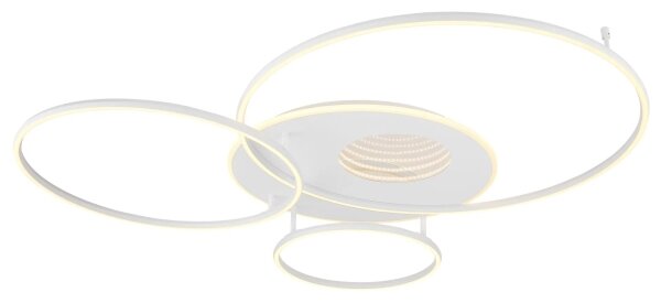 Globo 48466-70W-LED Stmievateľné stropné svietidlo INVERTINA 70W/230V 105x26,5 cm biela+DO
