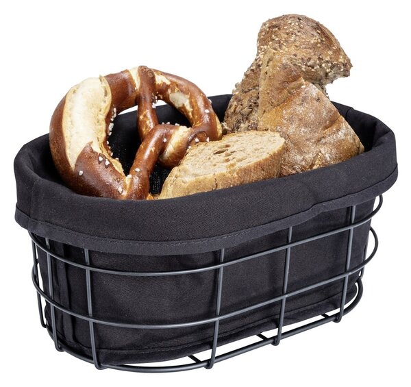 Čierna ošatka na pečivo so stojanom Wenko Black Outdoor Kitchen Bela