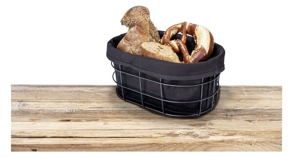 Čierna ošatka na pečivo so stojanom Wenko Black Outdoor Kitchen Bela
