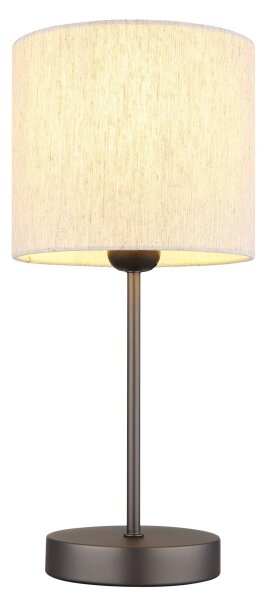 Globo 51540108 - Stolná lampa THEA 1xE27/25W/230V čierna/béžová