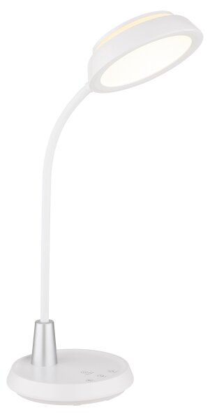 Globo 58496W - LED Stmievateľná dotyková stolná lampa KIRK LED/12W/230V biela