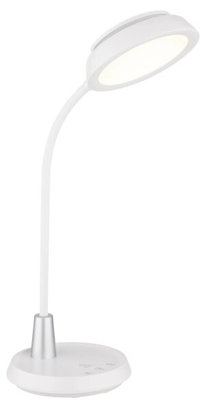 Globo 58496W - LED Stmievateľná dotyková stolná lampa KIRK LED/12W/230V biela
