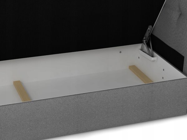 NovýNábytok.sk Manželská posteľ Boxspring 180x200 cm Waller (čierna) (s roštom a matracom). Akcia -20%. Vlastná spoľahlivá doprava až k Vám domov. 1007736