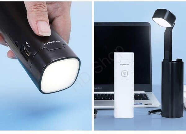 LED akumulátorová stolná lampa 4 v jednom (AS-196455)