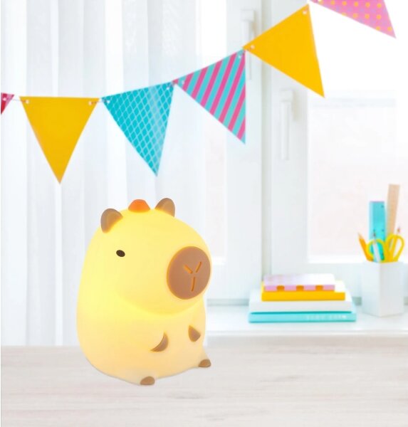 Globo 2874-LED RGBW Stmievateľné dobíjateľné detské nočné svetlo CAPYBARA LED/1,5W/5V 1200 mAh kapibara