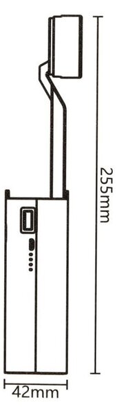 LED akumulátorová stolná lampa 4 v jednom (AS-196462)