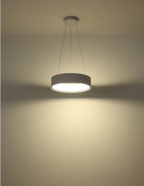 Globo 15924W - LED luster na lankách KEMP LED/45W/230V pr. 46 cm biela